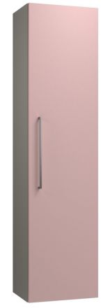 Badezimmer - Hochschrank Noida 42, Farbe: Beige / Rosa – 138 x 35 x 25 cm (H x B x T)