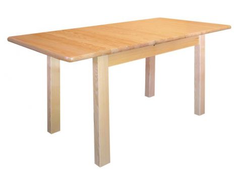 Tisch ausziehbar Kiefer massiv Vollholz natur Junco 236E (eckig) - Abmessung 75 x 140 / 210 cm