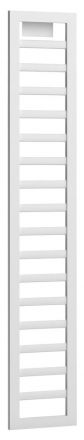 Seitliche Leiter für Bett Minnea, Farbe: Weiß - Abmessungen: 171 x 30 x 2 cm (H x B x T)