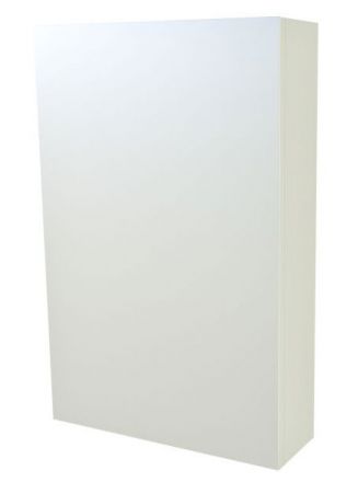 Badezimmer - Spiegelschrank Nadiad 01, Farbe: Weiß glänzend – 70 x 46 x 14 cm (H x B x T)