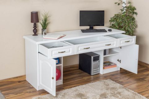 Schreibtisch weiß Holz