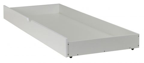 Schublade für Bett Benidorm und Pontevedra, teilmassiv, Farbe: Weiß - 18 x 199 x 78 cm (H x B x L)