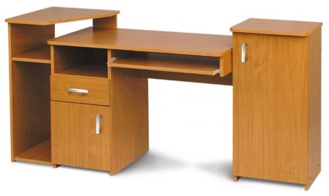 Schreibtisch Banjaran 13, Farbe: Erle - Abmessungen: 84 x 160 x 55 cm (H x B x T)