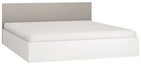 Doppelbett Bellaco 43 ink. Lattenrost, Farbe: Weiß / Grau - Liegefläche: 180 x 200 cm (B x L)