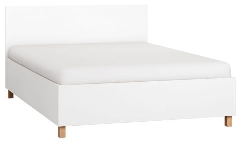 Doppelbett Invernada 20 inkl. Lattenrost, Farbe: Weiß - Liegefläche: 140 x 200 cm (B x L)