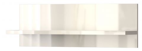 Hängeregal / Wandregal Garim 40, Farbe: Beige Hochglanz - 30 x 90 x 21 cm (H x B x T)