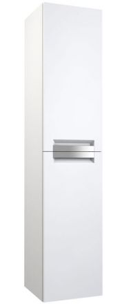 Badezimmer - Hochschrank Meerut 82, Farbe: Weiß matt – 160 x 35 x 36 cm (H x B x T)