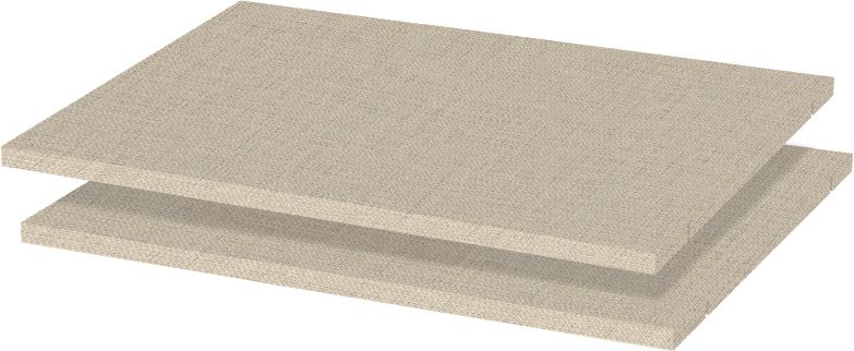 Fachboden für Schränke der Serie Vaitele, 2er Set - Abmessungen: 88 x 50 cm (B x T)