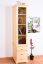 Bücherschrank, Vitrine - Kiefer Massivholz, Farbe: Natur, 45 cm breit