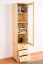 Wohnzimmerschrank, Vitrine, 45 cm breit, Kiefernholz massiv, Farbe: Natur