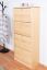 Schuhkipper Kiefer Holz massiv, Farbe: Natur 150x72x30 cm, Schuhschrank Schuhkommode