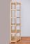 Regal, Küchenregal, Wohnzimmerregal, Bücherregal - 52 cm breit, Kiefer Holz-Massiv, Farbe: Natur