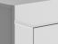 Drehtürenschrank / Kleiderschrank Sastamala 02, Farbe: Silbergrau - Abmessungen: 201 x 92 x 52 cm (H x B x T), mit 2 Türen und 5 Fächern