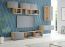 Wohnzimmer Komplett - Set A Kladruber, 8-teilig, Farbe: Eiche / Grau