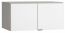 Aufsatz für zweitürigen Kleiderschrank Pantanoso 38, Farbe: Grau / Weiß - Abmessungen: 45 x 93 x 57 cm (H x B x T)