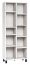 Regal Pantanoso 23, Farbe: Weiß - Abmessungen: 195 x 76 x 38 cm (H x B x T)