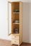 Bücherregal Bücherschrank Büchervitrine - 45 cm breit, Kiefer Holz-Massiv, Optik: Natur