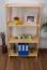 Regal, Küchenregal, Wohnzimmerregal, Bücherregal - 70 cm breit, Kiefer Holz-Massiv, Farbe: Natur