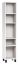 Regal Pantanoso 22, Farbe: Weiß - Abmessungen: 195 x 39 x 38 cm (H x B x T)