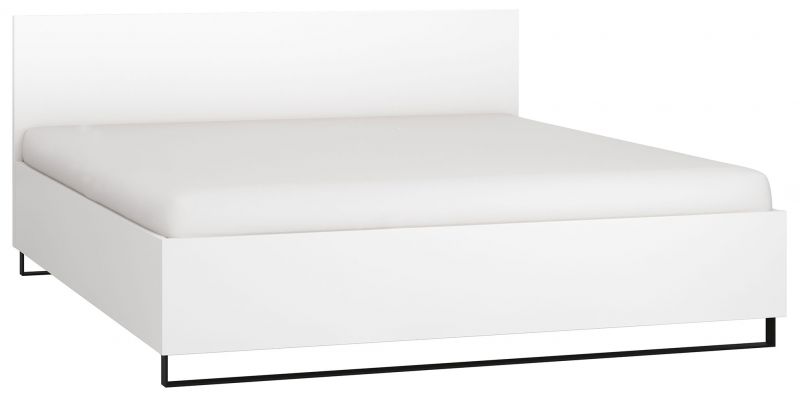 Doppelbett Chiflero 43 inkl. Lattenrost, Farbe: Weiß - Liegefläche: 180 x 200 cm (B x L)
