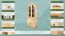 Wohnzimmerschrank, Vitrine, 95 cm breit, Kiefernholz massiv, Farbe: Natur