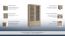 Vitrine "Temerin" Farbe Sonoma-Eiche 17a - Abmessungen: 195 x 110 x 42 cm (H x B x T)