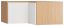 Aufsatz für Eckkleiderschrank Arbolita 18, Farbe: Eiche / Weiß - Abmessungen: 45 x 102 x 104 cm (H x B x T)