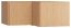 Aufsatz für Eckkleiderschrank Patitas, Farbe: Eiche - Abmessungen: 45 x 102 x 104 cm (H x B x T)
