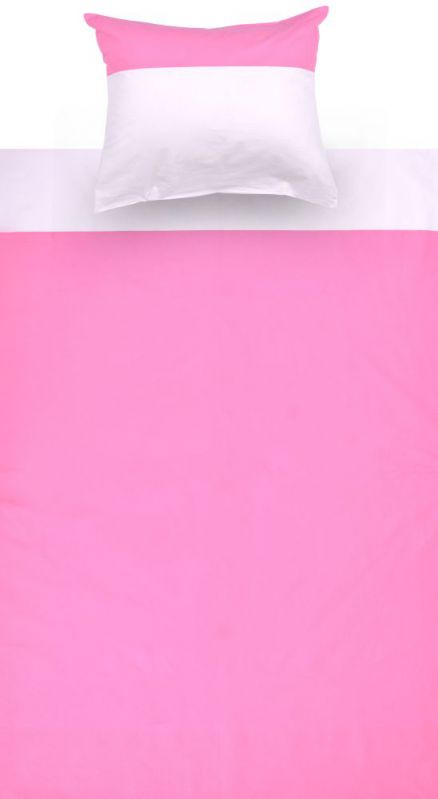 Kinder - Bettwäsche 2-teilig - Farbe:Rosa/Weiß