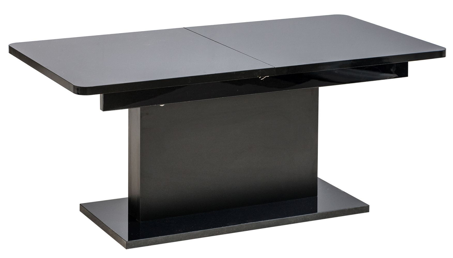 Couchtisch höhenverstellbar und ausziehbar Escolar 2, Farbe: Schwarz