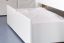 Kinderbett / Jugendbett "Easy Premium Line" K1/1n inkl 2 Schubladen und 2 Abdeckblenden, 90 x 200 cm Buche Vollholz massiv weiß lackiert