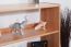 Regal, Küchenregal, Wohnzimmerregal, Bücherregal - 85 cm breit, Buche Holz-Massiv, Farbe: Natur