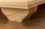Kiefer-Schrank A-Qualität Massivholz Natur 224x133x60 cm