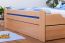 Doppelbett / Funktionsbett "Easy Premium Line" K4 inkl. 2 Schubladen und 1 Abdeckblende, 160 x 200 cm Buche Vollholz massiv Natur