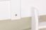 Etagenbett / Stockbett "Easy Premium Line" K18/n inkl. 2 Schubladen und 2 Abdeckblenden, Kopfteil mit Löchern, Buche Vollholz massiv Weiß - 90 x 200 cm, (B x L) teilbar
