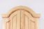 Massivholz-Kleiderschrank Kiefer Natur 224x95x60 cm