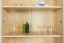 Bücherschrank, Vitrine - Kiefer Massivholz, Farbe: Natur, 102 cm breit