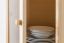 Wohnzimmerschrank, Vitrine, 45 cm breit, Kiefernholz massiv, Farbe: Natur