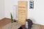 Schuhkipper Kiefer Holz massiv, Farbe: Natur 150x58x30 cm, Schuhschrank Schuhkommode
