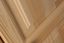 Kleiderschrank Massivholz natur 016 - 190 x 133 x 60 cm (H x B x T)