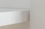 Wohnzimmerschrank, Vitrine, 102 cm breit, Kiefernholz massiv, Farbe: Weiß