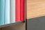 Kommode Vaitele 28, Farbe: Anthrazit Hochglanz / Walnuss - 88 x 167 x 45 cm (H x B x T)