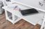 Schreibtisch Kiefer massiv Vollholz Weiß Junco 194 - Abmessung: 75 x 120 x 50 cm (H x B x T)