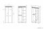 Drehtürenschrank / Kleiderschrank Glostrup 01, Farbe: Eiche - Abmessungen: 200 x 92 x 55 cm (H x B x T), mit 2 Türen und 5 Fächern