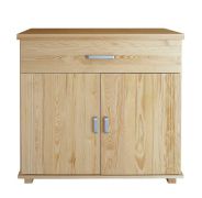 Kommode Kiefer massiv Vollholz natur Columba 03 - Abmessung 101 x 100 x 50 cm