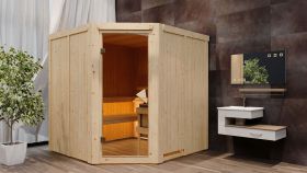 Sauna "Nooa" SET mit Ofen 9 kW - 196 x 196 x 198 cm (B x T x H)