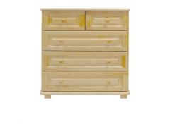 Kommode Kiefer massiv Vollholz natur 013 - Abmessung 100 x 100 x 47 cm (H x B x T)