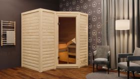Sauna "Tjara 1" AKTION Farbe: Natur - 193 x 184 x 209 cm (B x T x H)