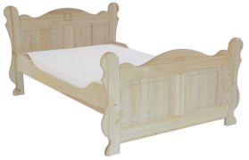 Jugendbett Kiefer massiv Vollholz natur 91, inkl. Lattenrost - Abmessung 160 x 200 cm
