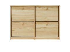 Schuhschrank Holz natur